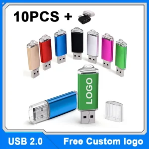 10PCS/Wholesale Free custom logo USB Flash Drive Pen Drive typec to usb 1GB 2GB 4GB 8GB 16GB 32G  64GB 128GB Memory Flash Disk