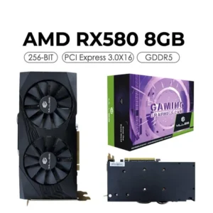 2025 Video MLLSE AMD Radeon RX 580 8GB 2048SP Graphics Card GDDR5 256-bit PCI Express 3.0 ×16 Gaming