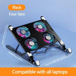 Foldable Laptop Holderhttps://eprolo.com/app/mpro For Macbook Tablet Notebook Stand Table Cooling Pad Bracket With Radiator Silent Fan Laptop Accessor