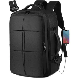 40L Large Backpack Flight Approved Waterproof Business Weekend Suitcase Luggage Large Backpack Fits 17.3 Inch Laptop Men