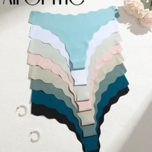 8Pcs Sexy Lingerie Women's Seamless Panties Ice Silk G-String Female Underpanties For Women Elasticity Thongs Secret G-String