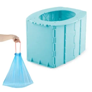 Kids Outdoor Folding Toilet Portable Children Toilet Training Chair Small Foldable Mobile Toilets for Camping Travel