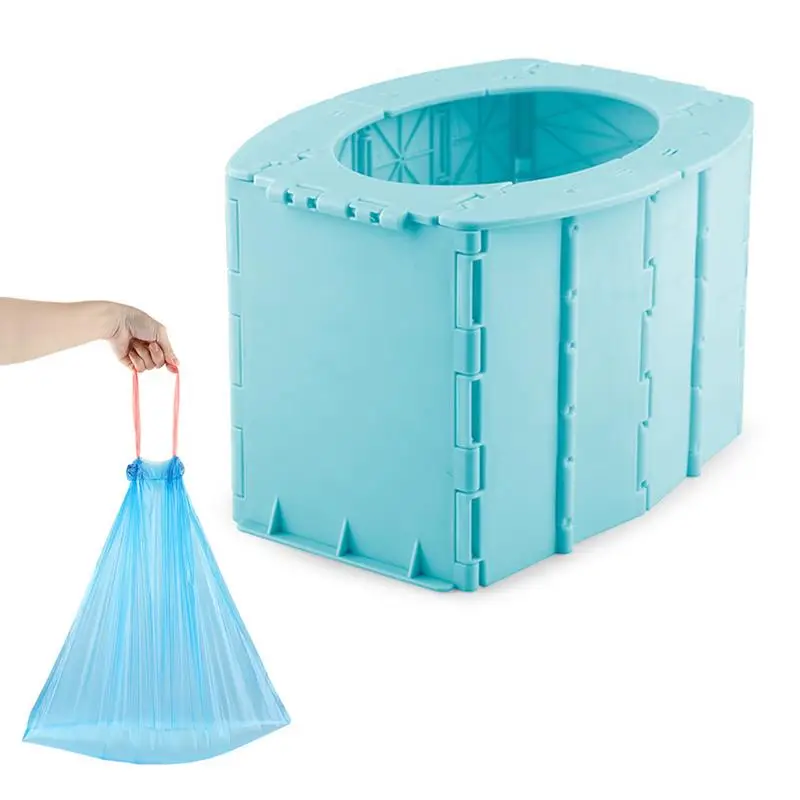 Kids Outdoor Folding Toilet Portable Children Toilet Training Chair Small Foldable Mobile Toilets for Camping Travel