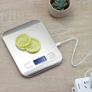 Kitchen Scale Stainless Steel Weighing Food Diet Balance Measuring LCD Precision Electronic Scales Baking Measuring Tools