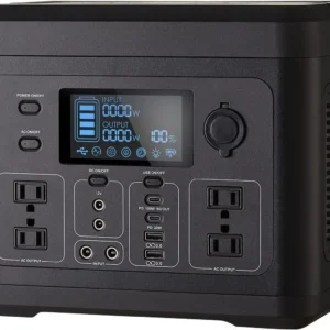 Portable Power Station 700W 716Wh LiFePO4 Backup Battery 4 AC Outlet 2 Wireless Charging Outdoor Solar Generator Power Station