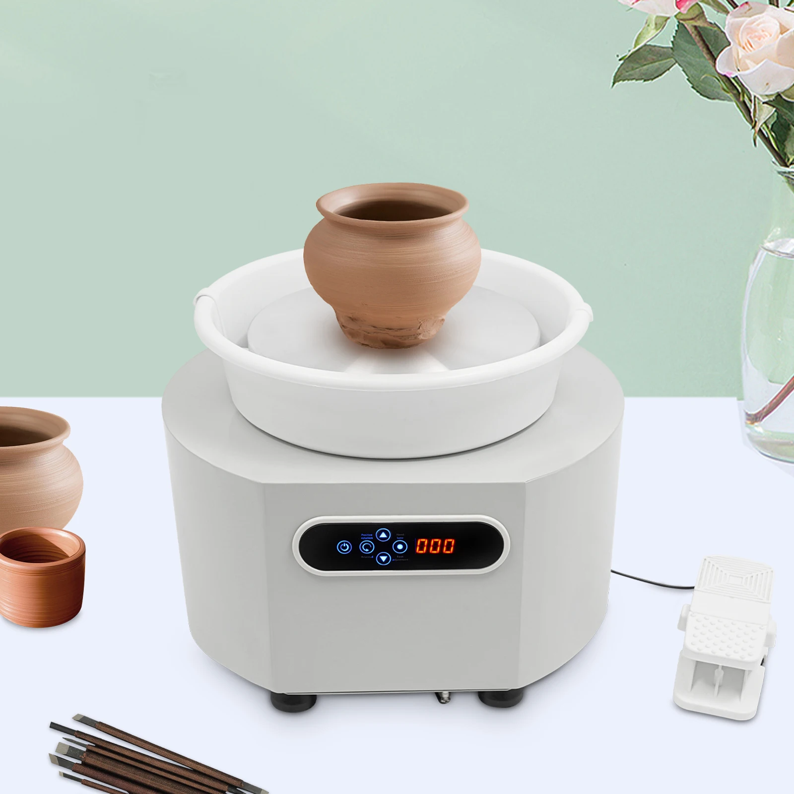 Pottery Wheel  11 inch Electric Ceramic Forming Machine Pottery Forming for DIY Art Craft