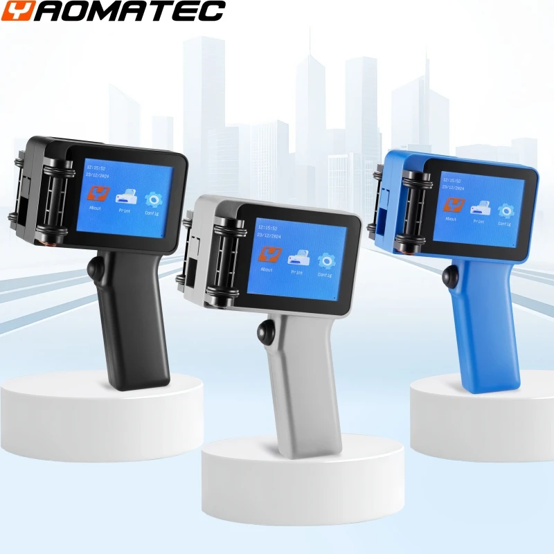 with ink: X1760 12.7MM TIJ Expiry Date Marking machine date coding machine printing gun Portable Handheld Thermal Inkjet Printer