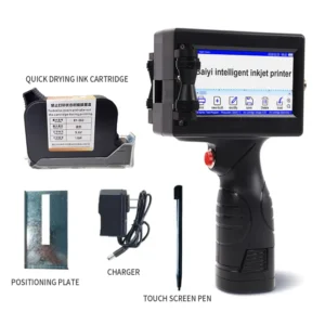 12.7mm Unencrypted Handheld Inkjet Printer Gun QR Barcode Batch Date Number Logo Label for Bag Box