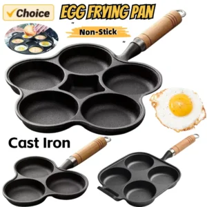 4/7 Cups Frying Pot Breakfast Maker Cooking Egg Pan Non-stick Griddle Pancake Steak Pan Thickened Mini Pancakes Maker Cookware