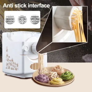 Fresh Pasta Machine Fully-Automatic Noodle Making Machine Household Pasta Machine Electric Noodle Cutter Dough Kneading Machine