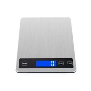 Stainless Steel Kitchen Scale,Greater Goods Gray Food Scale,Digital Display Show Weight in G/KG/LB:OZ/ML/FL.OZ for Cake Baking