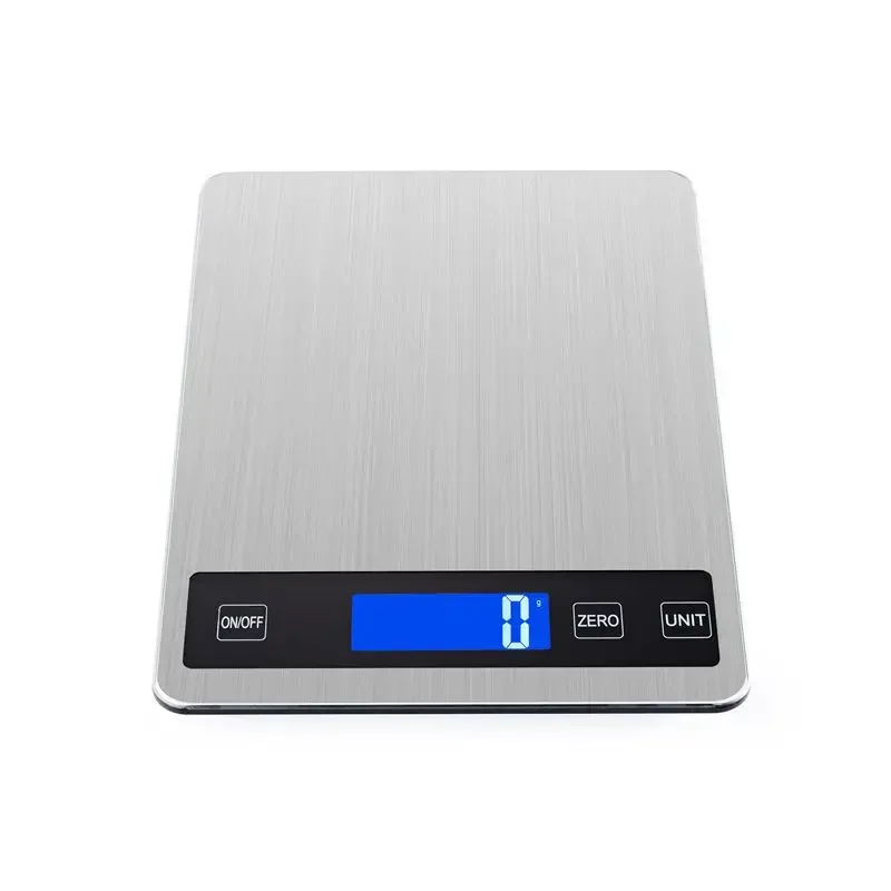 Stainless Steel Kitchen Scale,Greater Goods Gray Food Scale,Digital Display Show Weight in G/KG/LB:OZ/ML/FL.OZ for Cake Baking