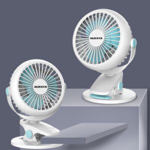 Portable Mini Desktop Fan Silent High Wind Power Cordless Rechargeable Fan Cooler Small Fan For Students Office Gifts