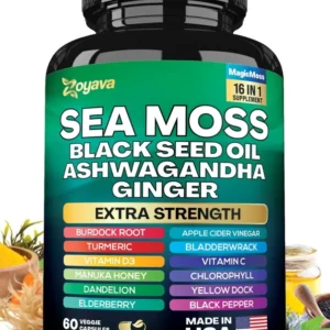 Sea Moss Blend, 19,445 MG All-in-One Formula with over 15+ Super Ingredients, Extra Strength & High Potency