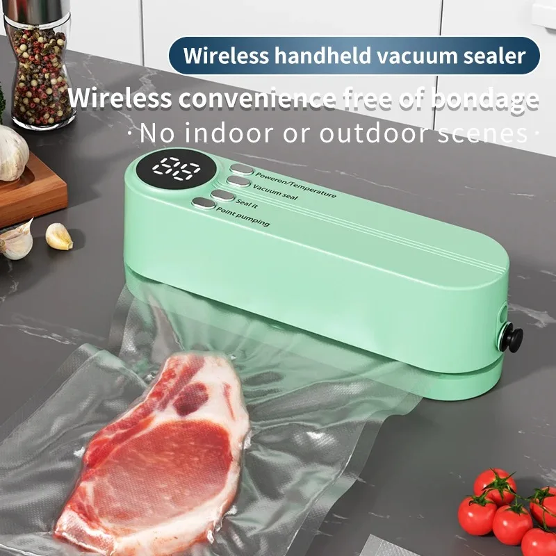 Portable USB charging vacuum sealer – a multifunctional food sealer with sealing, external suction, and inflation functions,