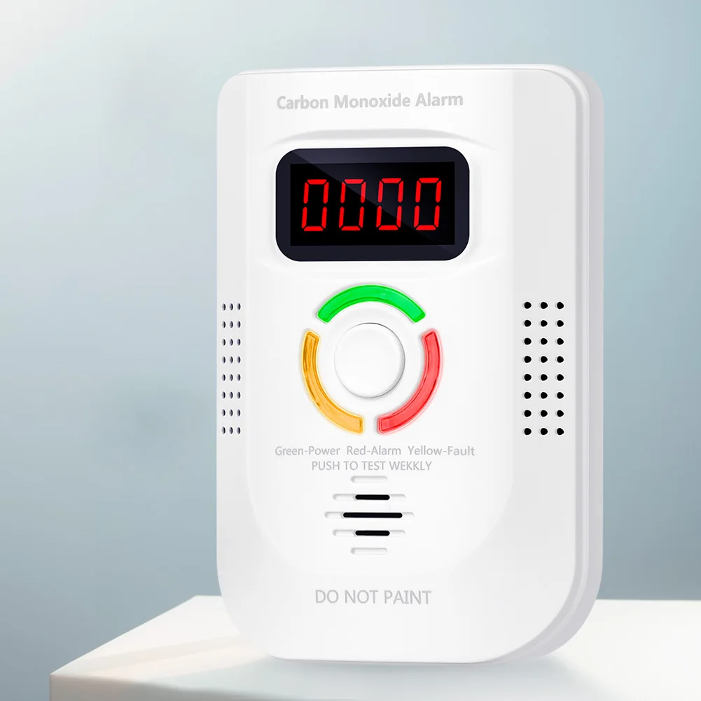 Plug-in Carbon Monoxide CO Detector Digital CO Leak Detector Sound Light Warning Gas Leak Sensor Alarm for Home/Workplace/Travel