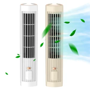 Tower Fan USB Charging Portable Air Conditioner 3 Speed Desktop Cooling Fan Wireless Desk Fan for Home Bedroom