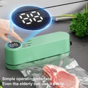 Food Vacuum Machine USB Charging Automatic Sealing Tool With 3 Sealing Time Modes Portable Food Saver Bag Sealing Tool Cool