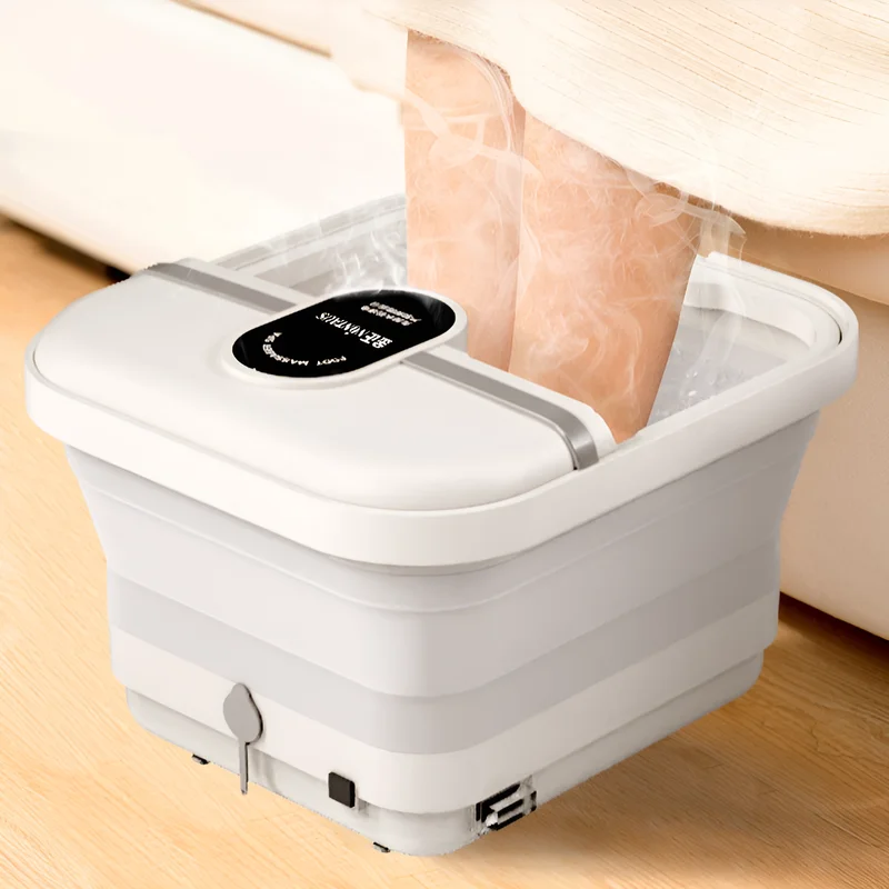 Portable Automatic Footbath Constant Temperature Heating Electric Massage Folding Footbath Household Massage Foot Bath