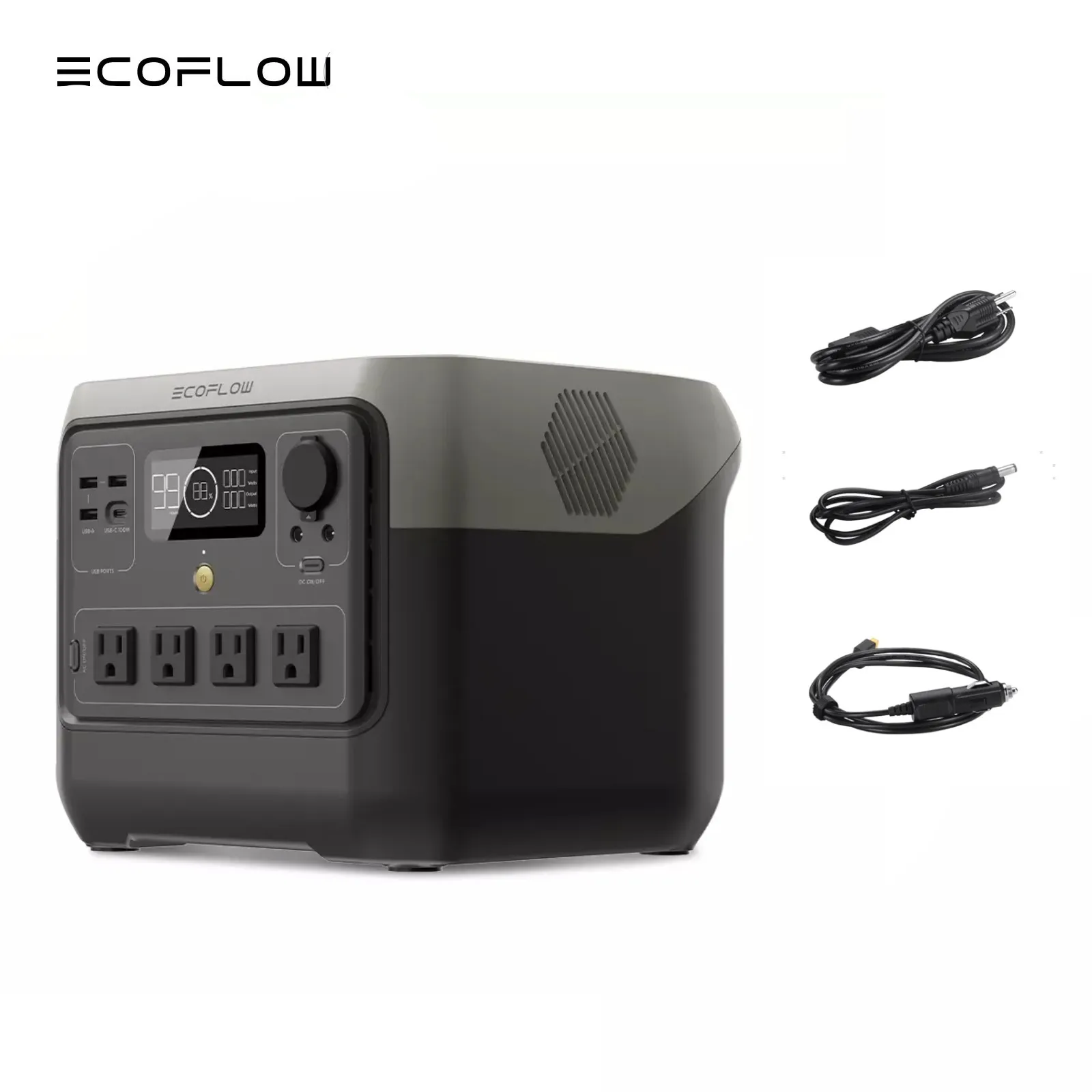 ECOFLOW Portable Power Station RIVER 2 Pro 700, 716Wh LiFePO4 Battery, 4x800W AC Outlets, Solar Generator