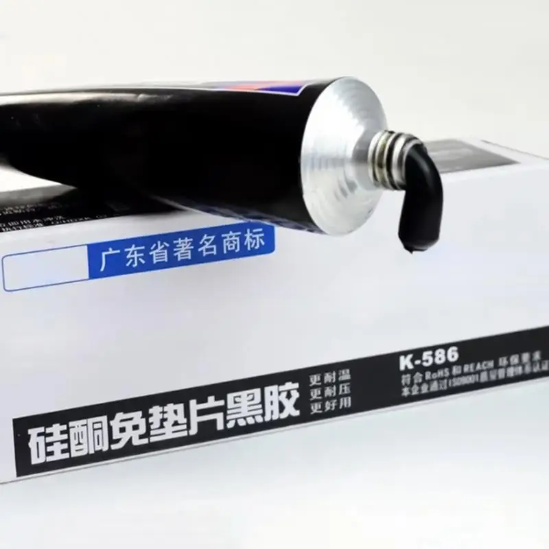 Silicone Adhesive Sealant Black Silicone Sealant Waterproof Repairing Leak Adhesive Weatherproof & Flexible Adhesive Sealant