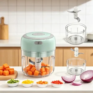 250ml Mini Rechargeable Garlic Chopper And Meat Grinder, Durable And Sturdy, Suitable For Crushing Garlic, Chili, Onion, Minced Meat, Nuts And More!