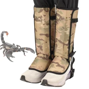 Adjustable Strap Snake Gaiters Anti Snake Bite Leg Protection Guards for Men Women Hikers Farmers Campers Fishermen Gardeners