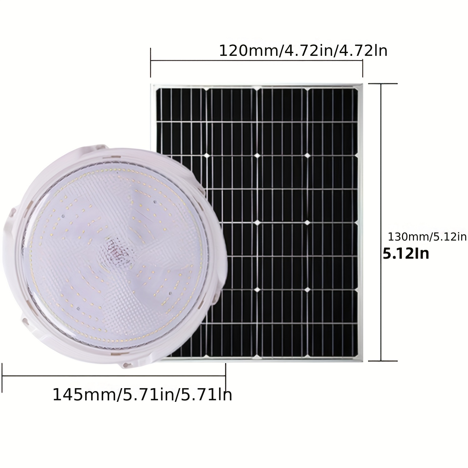Solar-Powered Home Hanging Chandeliers, Circular Garden Ceiling Lamps, Indoor Ceiling Lamps, Detachable Lamps, IP44 Waterproof, Suitable for Balconies, Courtyards, Bedrooms And Pavilions