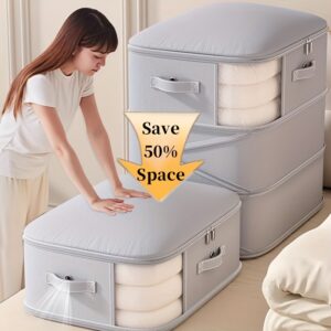 [Compression Bags] Ultra-Large Capacity Multi-Purpose Clothes and Quilt Compression Storage Bags for Duvets, Quilts, and Clothes, Suitable for Moving, Bedrooms, Closets, Dormitories, and Organizing Items Under the Bed. Available in 4 Colors